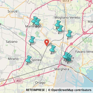 Mappa Via Dosa, 30030 Martellago VE, Italia (3.91)