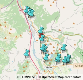 Mappa Via Marini, 10013 Borgofranco d'Ivrea TO, Italia (4.35813)