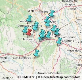 Mappa Via Corte Tomasi, 36077 Altavilla Vicentina VI, Italia (9.53)