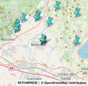 Mappa Via Cogozzo di Sopra, 25081 Bedizzole BS, Italia (4.16571)