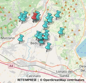 Mappa Via Cogozzo di Sopra, 25081 Bedizzole BS, Italia (2.919)