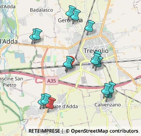 Mappa Via Rossaro, 24047 Treviglio BG, Italia (2.03375)
