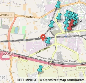 Mappa Via Rossaro, 24047 Treviglio BG, Italia (1.3015)
