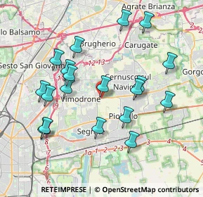 Mappa SPexSS11, 20096 Pioltello MI, Italia (3.90211)