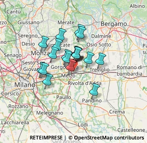 Mappa Via Martiri della Liberazione, 20060 Pozzuolo Martesana MI, Italia (8.89)
