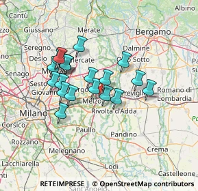 Mappa Via Martiri della Liberazione, 20060 Pozzuolo Martesana MI, Italia (11.0535)