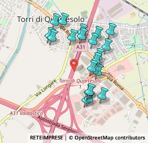 Mappa A31, 36040 Torri di Quartesolo VI, Italia (0.431)