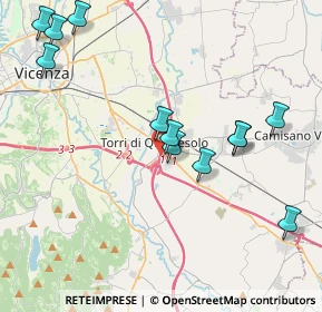 Mappa A31, 36040 Torri di Quartesolo VI, Italia (4.38333)