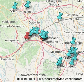 Mappa A31, 36040 Torri di Quartesolo VI, Italia (15.5485)