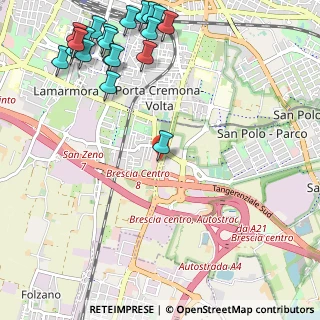 Mappa Via della Volta, 25100 Brescia BS, Italia (1.512)