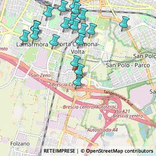 Mappa Via della Volta, 25100 Brescia BS, Italia (1.273)
