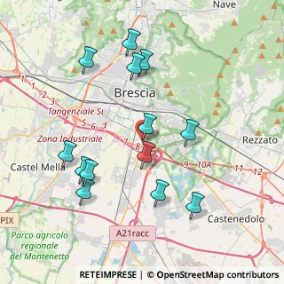 Mappa Via della Volta, 25100 Brescia BS, Italia (3.97769)
