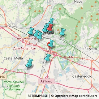 Mappa Via della Volta, 25100 Brescia BS, Italia (3.04385)