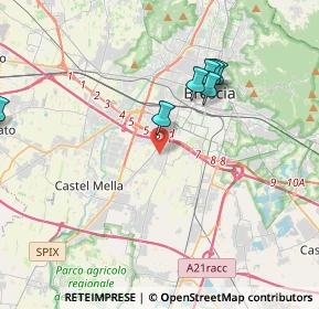 Mappa Traversa Dodicesima Villaggio Sereno, 25125 Brescia BS, Italia (5.68909)