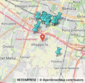 Mappa Traversa Dodicesima Villaggio Sereno, 25125 Brescia BS, Italia (1.67118)