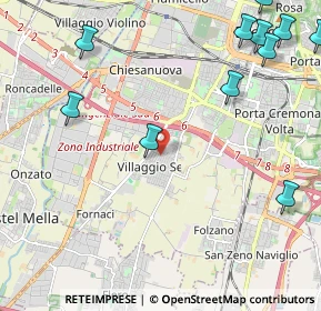 Mappa Traversa Dodicesima Villaggio Sereno, 25125 Brescia BS, Italia (3.00727)