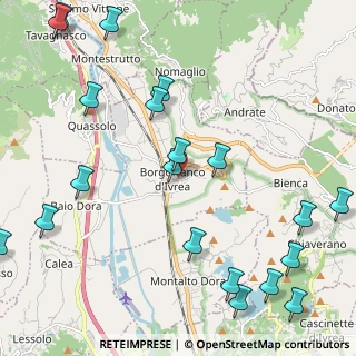 Mappa Via delle Chiese, 10013 Borgofranco d'Ivrea TO, Italia (2.9305)