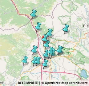 Mappa Vicolo dei Pescatori, 10013 Borgofranco d'Ivrea TO, Italia (6.2475)