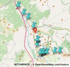 Mappa Vicolo dei Pescatori, 10013 Borgofranco d'Ivrea TO, Italia (4.58933)