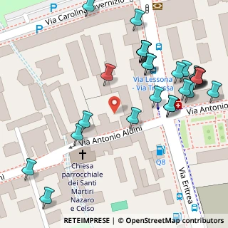 Mappa Via Aldini Antonio, 20157 Milano MI, Italia (0.08034)