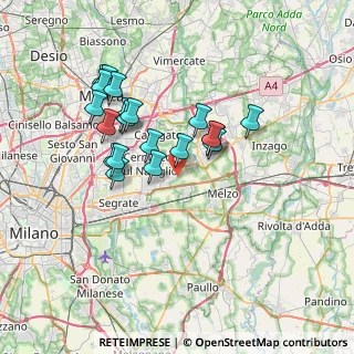 Mappa Via Torino, 20060 Cassina De' Pecchi MI, Italia (6.363)