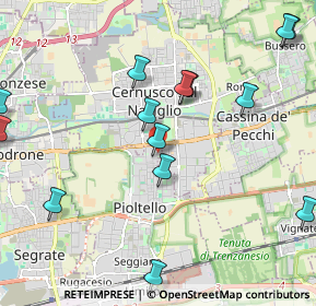 Mappa Via Correggio, 20096 Pioltello MI, Italia (2.71375)