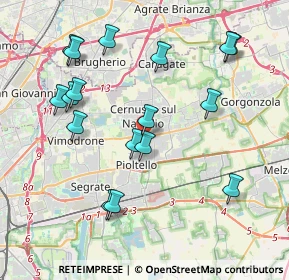 Mappa Via Correggio, 20096 Pioltello MI, Italia (4.16118)