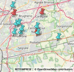 Mappa Via Correggio, 20096 Pioltello MI, Italia (4.12182)