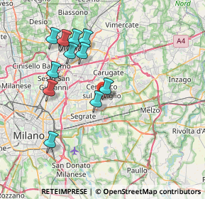 Mappa Via Correggio, 20096 Pioltello MI, Italia (7.42818)