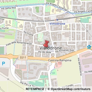 Mappa Via dei Mille, 2/A, 20055 Vimodrone, Milano (Lombardia)