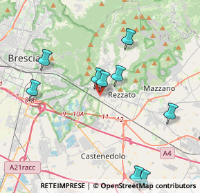 Mappa Via Bormioli, 25135 Brescia BS, Italia (5.14727)