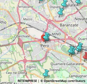 Mappa Piazzale Unità d'Italia, 20016 Pero MI, Italia (2.76917)