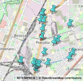 Mappa Viale Monza, 20100 Milano MI, Italia (1.086)