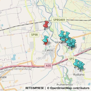 Mappa Via Umberto I, 24054 Calcio BG, Italia (2.26167)