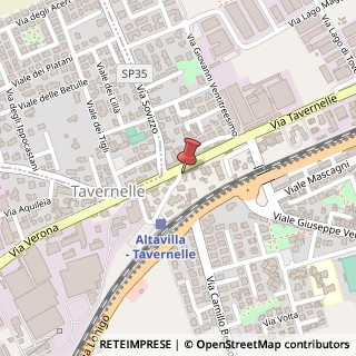 Mappa Via Tavernelle, 5, 36077 Altavilla Vicentina, Vicenza (Veneto)