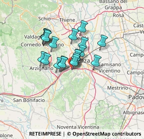 Mappa Via Portule, 36077 Altavilla vicentina VI, Italia (9.4135)