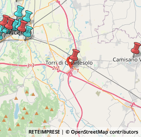 Mappa Via Longare, 36040 Torri di Quartesolo VI, Italia (7.50667)