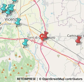 Mappa Via Longare, 36040 Torri di Quartesolo VI, Italia (6.76273)