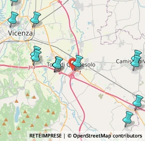 Mappa Via Longare, 36040 Torri di Quartesolo VI, Italia (5.75692)