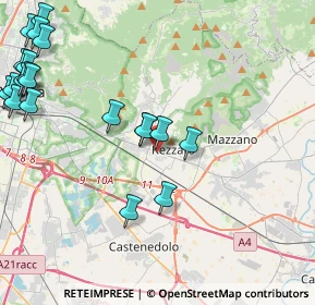 Mappa Via Giuseppe Mazzini, 25086 Rezzato BS, Italia (5.5645)