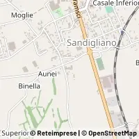 Mapa Sandigliano