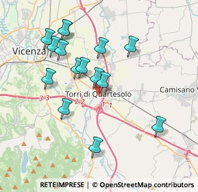 Mappa Via Rovigo, 36040 Torri di Quartesolo VI, Italia (3.65667)