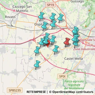 Mappa Via Prati Nuovi, 25039 Travagliato BS, Italia (3.265)