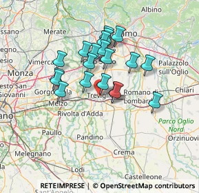Mappa Via Fantoni Andrea, 24047 Treviglio BG, Italia (11.1805)