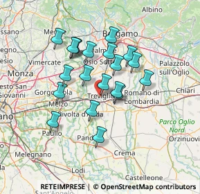 Mappa Via Fantoni Andrea, 24047 Treviglio BG, Italia (11.598)
