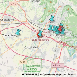 Mappa Via Enrico Roselli, 25128 Brescia BS, Italia (3.85727)