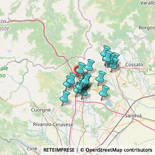 Mappa Via Boarie, 10013 Borgofranco d'Ivrea TO, Italia (9.3155)