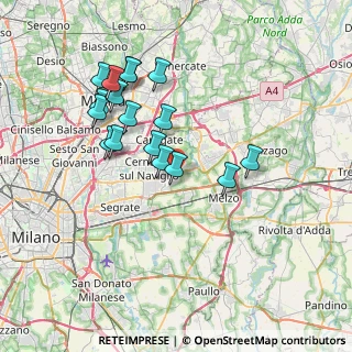 Mappa 20060 Cassina de' Pecchi MI, Italia (6.90588)