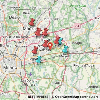 Mappa 20060 Cassina de' Pecchi MI, Italia (5.17273)