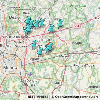 Mappa 20060 Cassina de' Pecchi MI, Italia (7.25308)